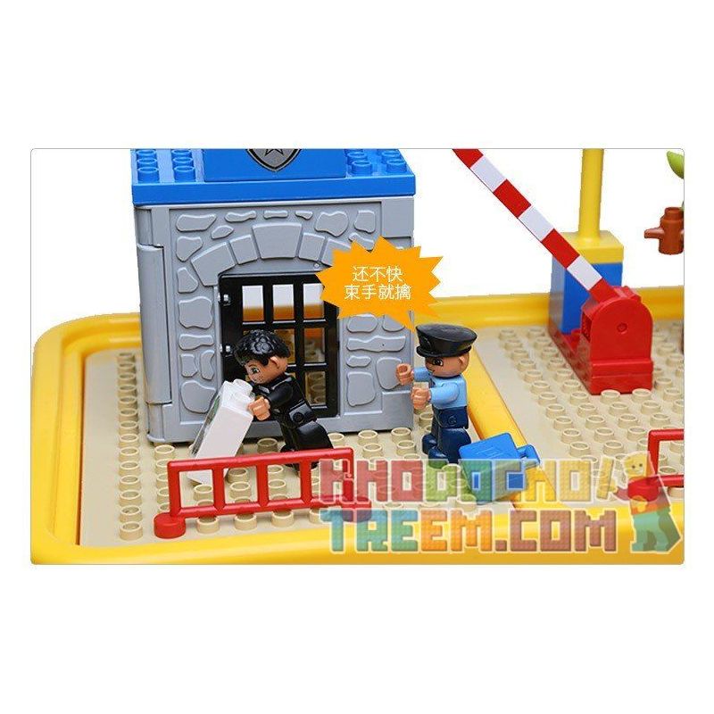 HYSTOYS HONGYUANSHENG AOLEDUOTOYS HG-1485 1485 HG1485 Xếp hình kiểu    Police Station Trại Giam Của Cảnh Sát Có Bàn Hộp 45 khối HYSTOYS HONGYUANSHENG AOLEDUOTOYS HG-1485 1485 HG1485 Xếp hình kiểu    Police Station Trại Giam Của Cảnh Sát Có Bàn Hộp 45 khối