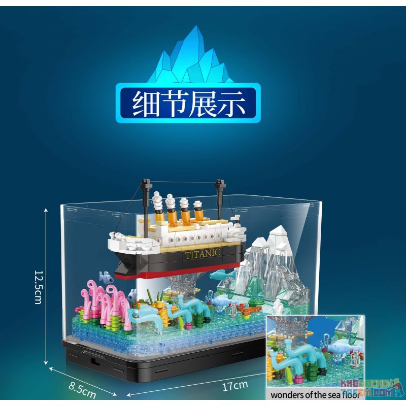 ZHEGAO 662009 non  CHUYẾN ĐI MƠ ƯỚC bộ đồ chơi xếp lắp ráp ghép mô hình OCEAN VIEW BOAT DREAM TRIP 579 khối