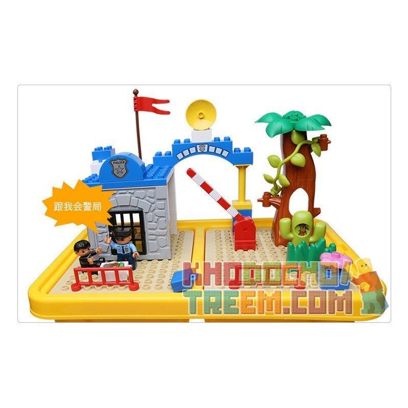 HYSTOYS HONGYUANSHENG AOLEDUOTOYS HG-1485 1485 HG1485 Xếp hình kiểu    Police Station Trại Giam Của Cảnh Sát Có Bàn Hộp 45 khối HYSTOYS HONGYUANSHENG AOLEDUOTOYS HG-1485 1485 HG1485 Xếp hình kiểu    Police Station Trại Giam Của Cảnh Sát Có Bàn Hộp 45 khối