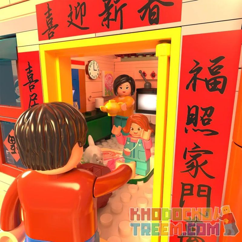 ZHEGAO 612015 non  ĐƯỜNG PHỐ CỔ ĐIỂN bộ đồ chơi xếp lắp ráp ghép mô hình Creator Sáng Tạo 3209 khối