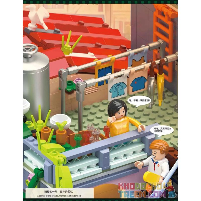 ZHEGAO 612015 non  ĐƯỜNG PHỐ CỔ ĐIỂN bộ đồ chơi xếp lắp ráp ghép mô hình Creator Sáng Tạo 3209 khối