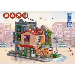 ZHEGAO 612015 non  ĐƯỜNG PHỐ CỔ ĐIỂN bộ đồ chơi xếp lắp ráp ghép mô hình Creator Sáng Tạo 3209 khối