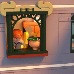 ZHEGAO 612015 non  ĐƯỜNG PHỐ CỔ ĐIỂN bộ đồ chơi xếp lắp ráp ghép mô hình Creator Sáng Tạo 3209 khối