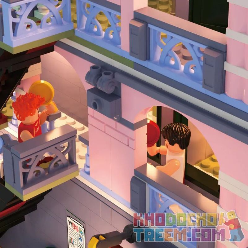 ZHEGAO 612015 non  ĐƯỜNG PHỐ CỔ ĐIỂN bộ đồ chơi xếp lắp ráp ghép mô hình Creator Sáng Tạo 3209 khối