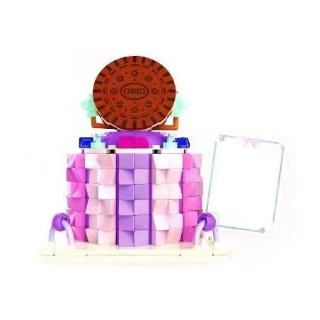 JAKI JK5639 5639 non  BÁNH CÔNG CHÚA KHOAI MÔN TÍM bộ đồ chơi xếp lắp ráp ghép mô hình