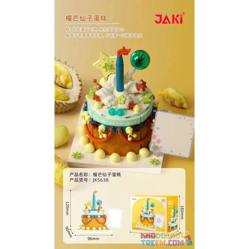 JAKI JK5638 5638 non  BÁNH TIÊN SẦU RIÊNG bộ đồ chơi xếp lắp ráp ghép mô hình
