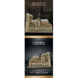 REOBRIX 66016 non  NHÀ THỜ ĐỨC BÀ PARIS bộ đồ chơi xếp lắp ráp ghép mô hình Creator CATHEDRAL OF NOTRE-DAME Sáng Tạo 8868 khối