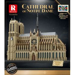 REOBRIX 66016 non  NHÀ THỜ ĐỨC BÀ PARIS bộ đồ chơi xếp lắp ráp ghép mô hình Creator CATHEDRAL OF NOTRE-DAME Sáng Tạo 8868 khối