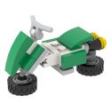 WM MOC1224 1224 MOC1224-A 1224-A non Lego MARIO KART YOSHI bộ đồ chơi xếp lắp ráp ghép mô hình Super Mario MARIO MOTORCYCLE Thợ Sửa Ống Nước 31 khối