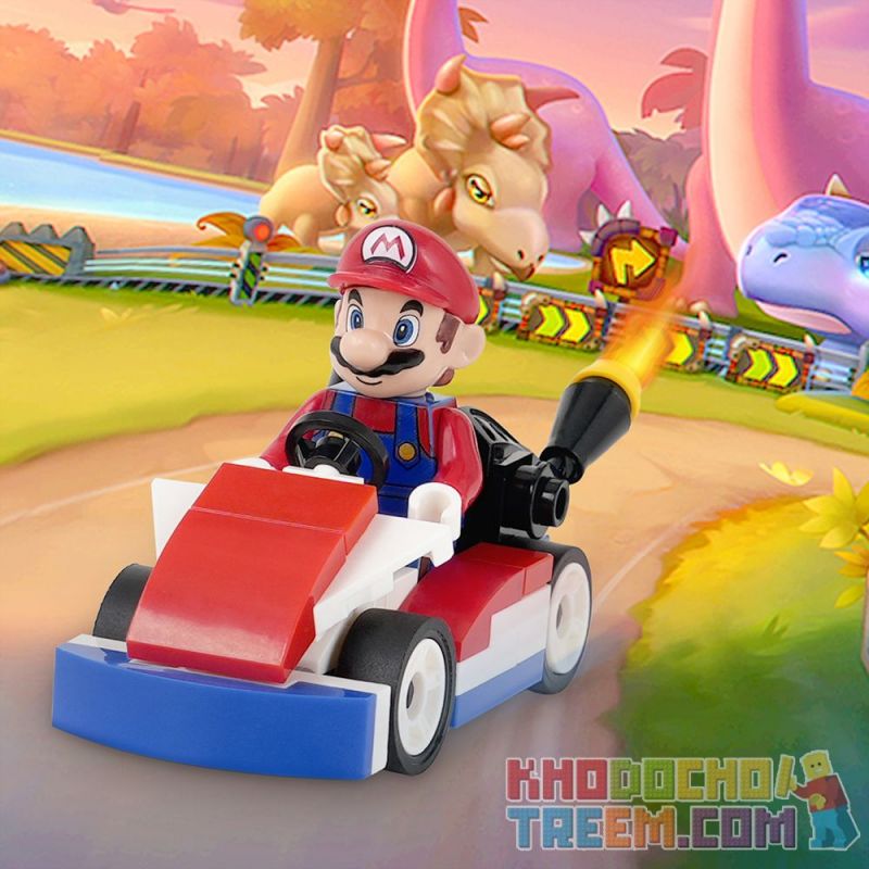 WM MOC1218 1218 MOC1218-A 1218-A non  MARIO KART bộ đồ chơi xếp lắp ráp ghép mô hình Super Mario Thợ Sửa Ống Nước 55 khối