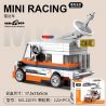 DECOOL BRICKCOOL 22079 non  XE KÉO LÙI RADAR bộ đồ chơi xếp lắp ráp ghép mô hình Racers Đua Tốc Độ 122 khối