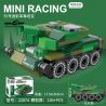 DECOOL BRICKCOOL 22074 non  XE KÉO MINI TĂNG bộ đồ chơi xếp lắp ráp ghép mô hình Mini Racing Pacemaker Đua Xe Mini 136 khối