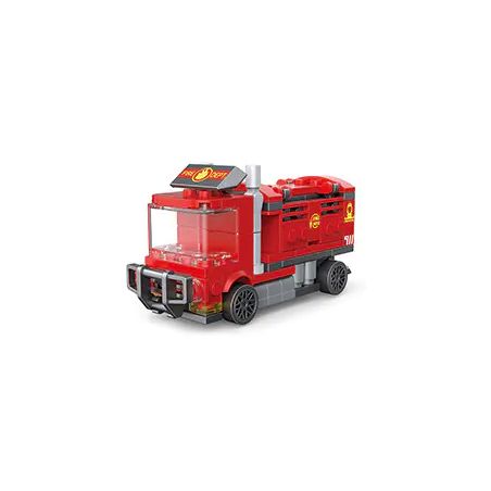 DECOOL BRICKCOOL 22067 non  XE KÉO MINI CỨU HỎA MÀU ĐỎ bộ đồ chơi xếp lắp ráp ghép mô hình Racers MINI RACING PACEMAKER Đua Tốc Độ 129 khối