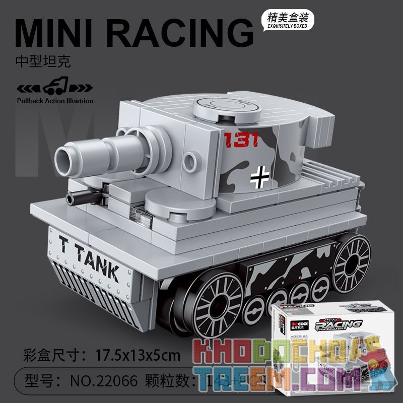 DECOOL BRICKCOOL 22066 non  XE KÉO MINI TĂNG HẠNG TRUNG bộ đồ chơi xếp lắp ráp ghép mô hình Racers MINI RACING PACEMAKER Đua Tốc Độ 143 khối