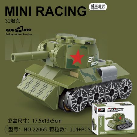 DECOOL BRICKCOOL 22065 non XE KÉO MINI TĂNG 31 bộ đồ chơi xếp lắp ráp ...