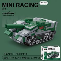 DECOOL BRICKCOOL 22064 non  XE KÉO MINI TĂNG bộ đồ chơi xếp lắp ráp ghép mô hình Mini Racing Pacemaker Đua Xe Mini 133 khối