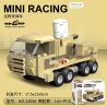 DECOOL 22056 non  XE KÉO MINI TÊN LỬA TẦM XA bộ đồ chơi xếp lắp ráp ghép mô hình Mini Racing Pacemaker Đua Xe Mini 141 khối