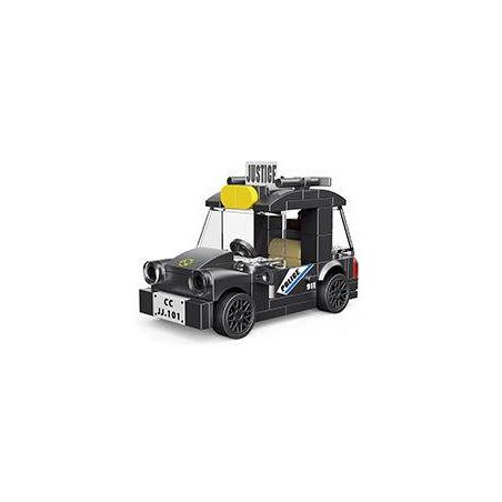 DECOOL 22054 non  XE KÉO MINI CẢNH SÁT bộ đồ chơi xếp lắp ráp ghép mô hình Racers MINI RACING PACEMAKER Đua Tốc Độ 76 khối