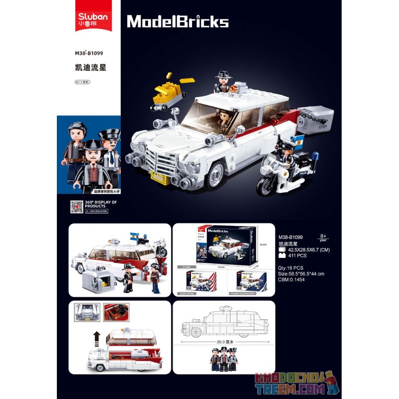 SLUBAN M38-B1099 B1099 1099 M38B1099 38-B1099 non  CADDY XE THỂ THAO SAO BĂNG bộ đồ chơi xếp lắp ráp ghép mô hình Speed Champions Racing Cars SPORT CAR Đua Xe Công Thức 411 khối