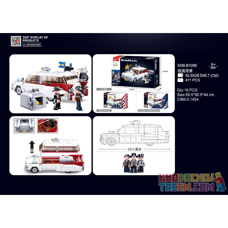 SLUBAN M38-B1099 B1099 1099 M38B1099 38-B1099 non  CADDY XE THỂ THAO SAO BĂNG bộ đồ chơi xếp lắp ráp ghép mô hình Speed Champions Racing Cars SPORT CAR Đua Xe Công Thức 411 khối