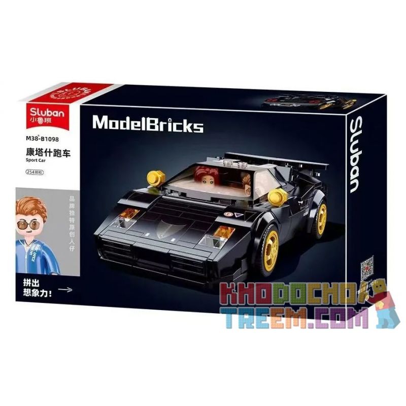 SLUBAN M38-B1098 B1098 1098 M38B1098 38-B1098 non  XE THỂ THAO CANTASH bộ đồ chơi xếp lắp ráp ghép mô hình Speed Champions Racing Cars SPORT CAR Đua Xe Công Thức 254 khối