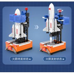 CADA DOUBLEE C56026 56026 non  TÊN LỬA HÀNH QUÂN DÀI bộ đồ chơi xếp lắp ráp ghép mô hình Creator Sáng Tạo 434 khối