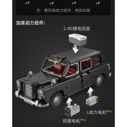 CADA DOUBLEE C62004 62004 non  LEVC XE HƠI CỦA ANH TAXI ??? LONDON tỷ lệ 1:12 bộ đồ chơi xếp lắp ráp ghép mô hình Creator Expert Chuyên Gia Sáng Tạo 1871 khối