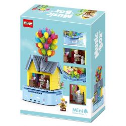 GULY 60504 non  HỘP NHẠC NGÔI NHÀ BONG BÓNG bộ đồ chơi xếp lắp ráp ghép mô hình Movie & Game MUSIC BOX MINI BALLOON HOUSE Phim Và Trò Chơi 706 khối