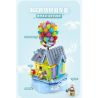 GULY 60504 non  HỘP NHẠC NGÔI NHÀ BONG BÓNG bộ đồ chơi xếp lắp ráp ghép mô hình Movie & Game MUSIC BOX MINI BALLOON HOUSE Phim Và Trò Chơi 706 khối