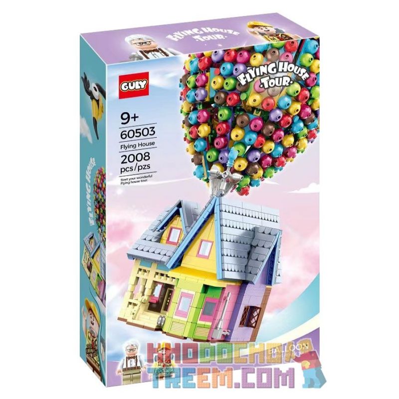 GULY 60503 non  CHUYẾN THAM QUAN NGÔI NHÀ BAY bộ đồ chơi xếp lắp ráp ghép mô hình Movie & Game FLYING HOUSE TOUR Phim Và Trò Chơi 2008 khối