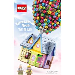 GULY 60503 non  CHUYẾN THAM QUAN NGÔI NHÀ BAY bộ đồ chơi xếp lắp ráp ghép mô hình Movie & Game FLYING HOUSE TOUR Phim Và Trò Chơi 2008 khối