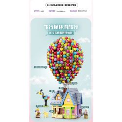 GULY 60503 non  CHUYẾN THAM QUAN NGÔI NHÀ BAY bộ đồ chơi xếp lắp ráp ghép mô hình Movie & Game FLYING HOUSE TOUR Phim Và Trò Chơi 2008 khối