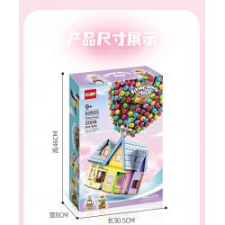 GULY 60503 non  CHUYẾN THAM QUAN NGÔI NHÀ BAY bộ đồ chơi xếp lắp ráp ghép mô hình Movie & Game FLYING HOUSE TOUR Phim Và Trò Chơi 2008 khối