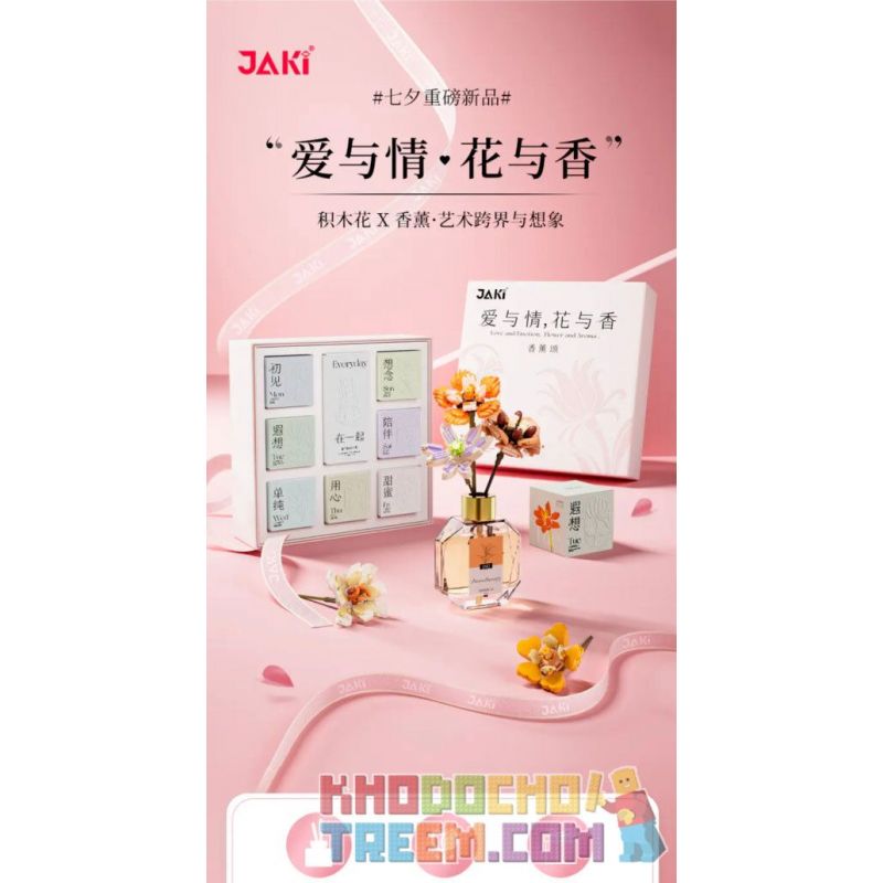 JAKI JK20235 20235 non  HỘP QUÀ HOA HƯƠNG LIỆU ODE TO AROMATHERAPY bộ đồ chơi xếp lắp ráp ghép mô hình Creator Sáng Tạo 202308 khối
