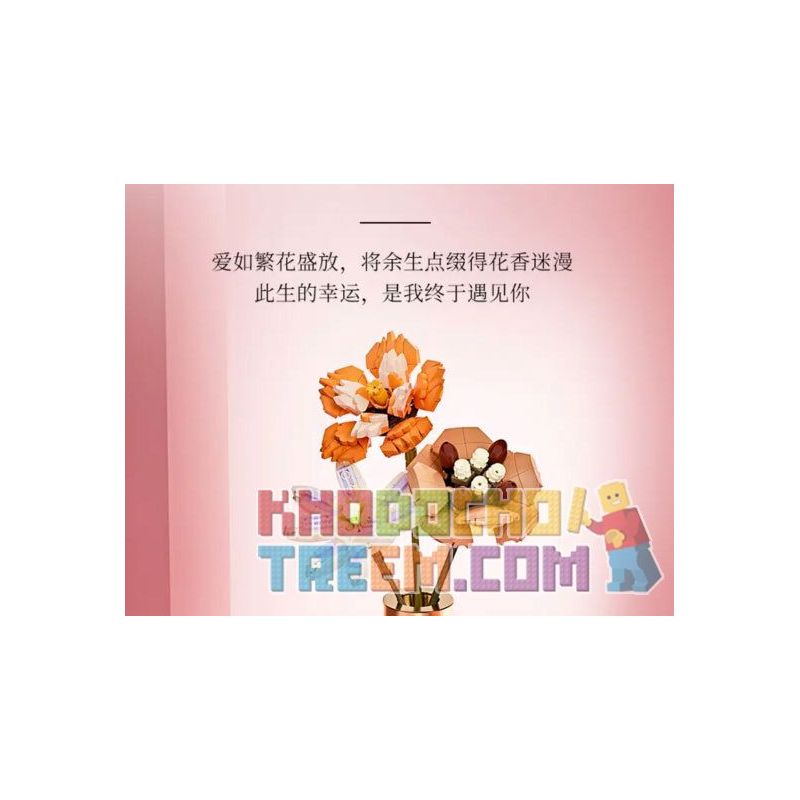 JAKI JK20235 20235 non  HỘP QUÀ HOA HƯƠNG LIỆU ODE TO AROMATHERAPY bộ đồ chơi xếp lắp ráp ghép mô hình Creator Sáng Tạo 202308 khối