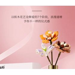 JAKI JK20235 20235 non  HỘP QUÀ HOA HƯƠNG LIỆU ODE TO AROMATHERAPY bộ đồ chơi xếp lắp ráp ghép mô hình Creator Sáng Tạo 202308 khối