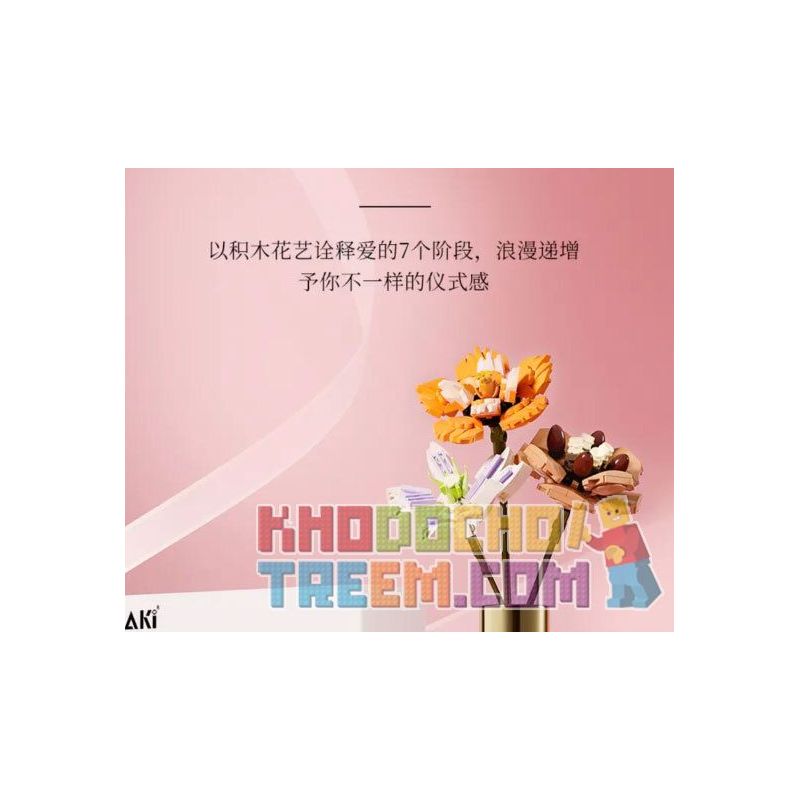 JAKI JK20235 20235 non  HỘP QUÀ HOA HƯƠNG LIỆU ODE TO AROMATHERAPY bộ đồ chơi xếp lắp ráp ghép mô hình Creator Sáng Tạo 202308 khối