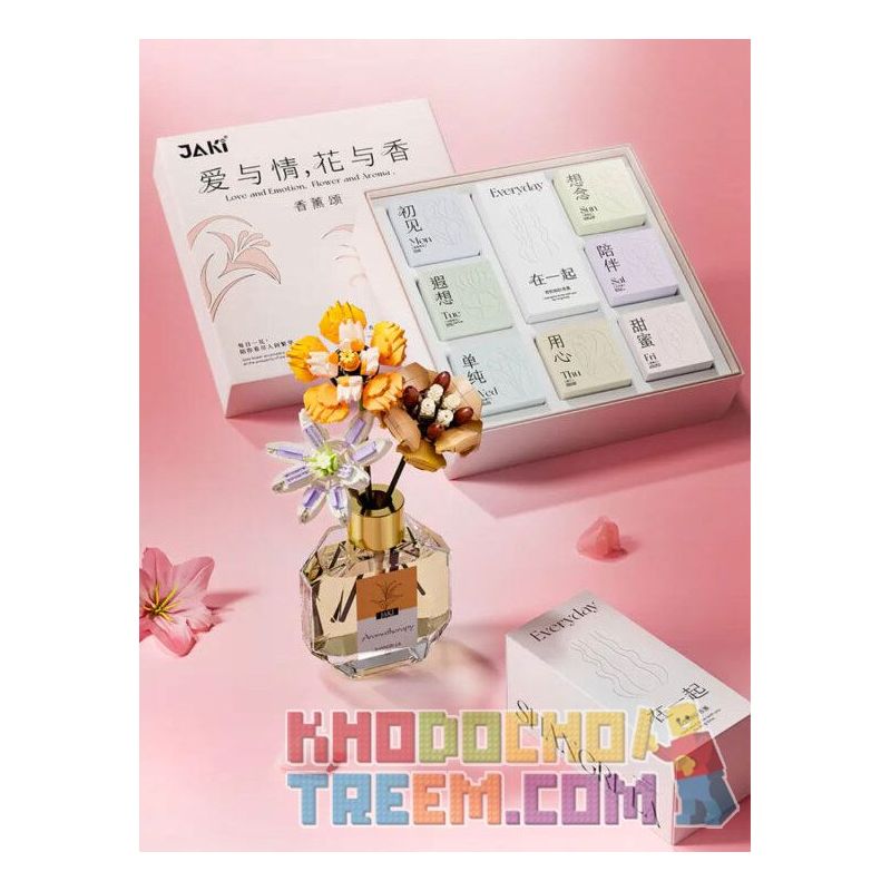 JAKI JK20235 20235 non  HỘP QUÀ HOA HƯƠNG LIỆU ODE TO AROMATHERAPY bộ đồ chơi xếp lắp ráp ghép mô hình Creator Sáng Tạo 202308 khối