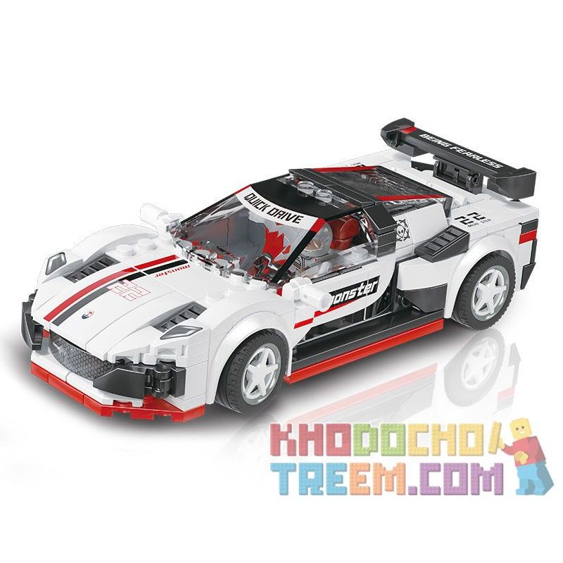 XIANGJUN XJ-3985F 3985F XJ3985F non Lego SIÊU XE ĐUA MASERATI MC1 bộ đồ chơi xếp lắp ráp ghép mô hình Speed Champions Racing Cars Đua Xe Công Thức 313 khối