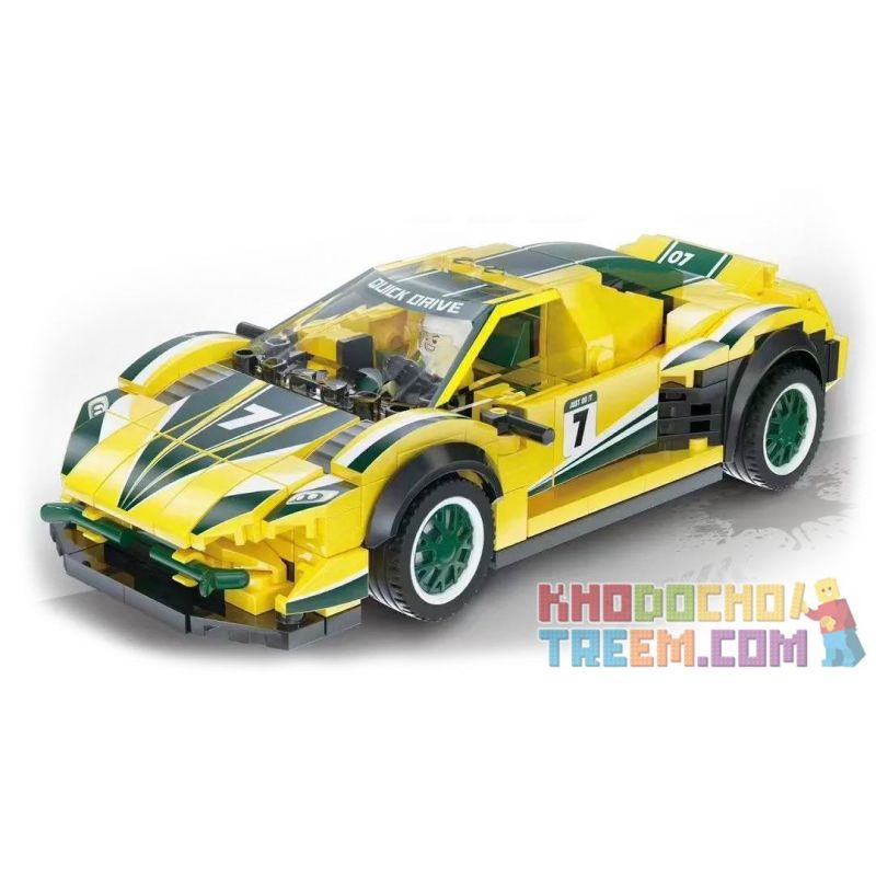 XIANGJUN XJ-3985B 3985B XJ3985B non Lego ĐUA XE SIÊU LÙI LAMBORGHINI EVO bộ đồ chơi xếp lắp ráp ghép mô hình Speed Champions Racing Cars Đua Xe Công Thức 316 khối