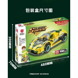 XIANGJUN XJ-3985B 3985B XJ3985B non  ĐUA XE SIÊU LÙI LAMBORGHINI EVO bộ đồ chơi xếp lắp ráp ghép mô hình Speed Champions Racing Cars Đua Xe Công Thức 316 khối