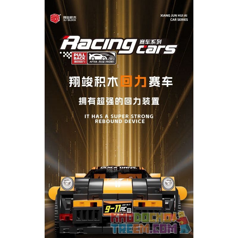 XIANGJUN XJ-3985A 3985A XJ3985A non  SIÊU XE ĐUA PORSCHE 911 bộ đồ chơi xếp lắp ráp ghép mô hình Speed Champions Racing Cars Đua Xe Công Thức 339 khối