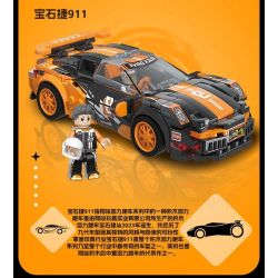 XIANGJUN XJ-3985A 3985A XJ3985A non  SIÊU XE ĐUA PORSCHE 911 bộ đồ chơi xếp lắp ráp ghép mô hình Speed Champions Racing Cars Đua Xe Công Thức 339 khối