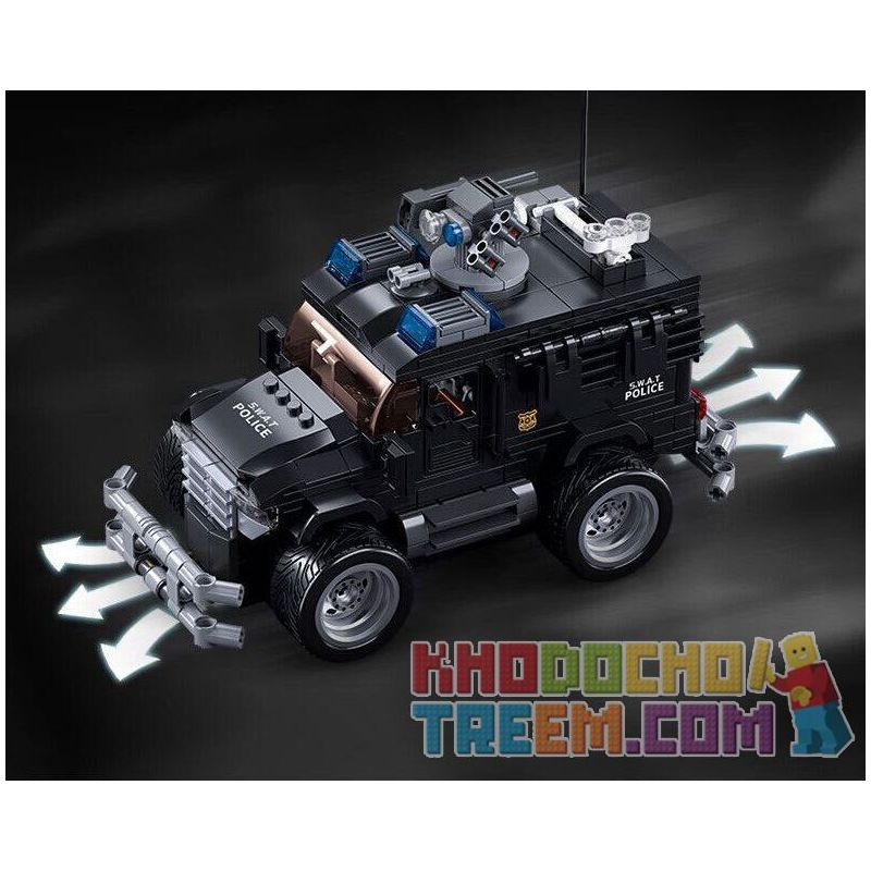 SLUBAN M38-B1156 B1156 1156 M38B1156 38-B1156 non  XE TẤN CÔNG TIGER SWAT bộ đồ chơi xếp lắp ráp ghép mô hình  SPECIAL POLICE TIGER ASSAULT VEHICLE Kỹ Thuật Công Nghệ Cao Mô Hình Phương Tiện 412 khối