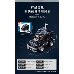 SLUBAN M38-B1156 B1156 1156 M38B1156 38-B1156 non  XE TẤN CÔNG TIGER SWAT bộ đồ chơi xếp lắp ráp ghép mô hình  SPECIAL POLICE TIGER ASSAULT VEHICLE Kỹ Thuật Công Nghệ Cao Mô Hình Phương Tiện 412 khối