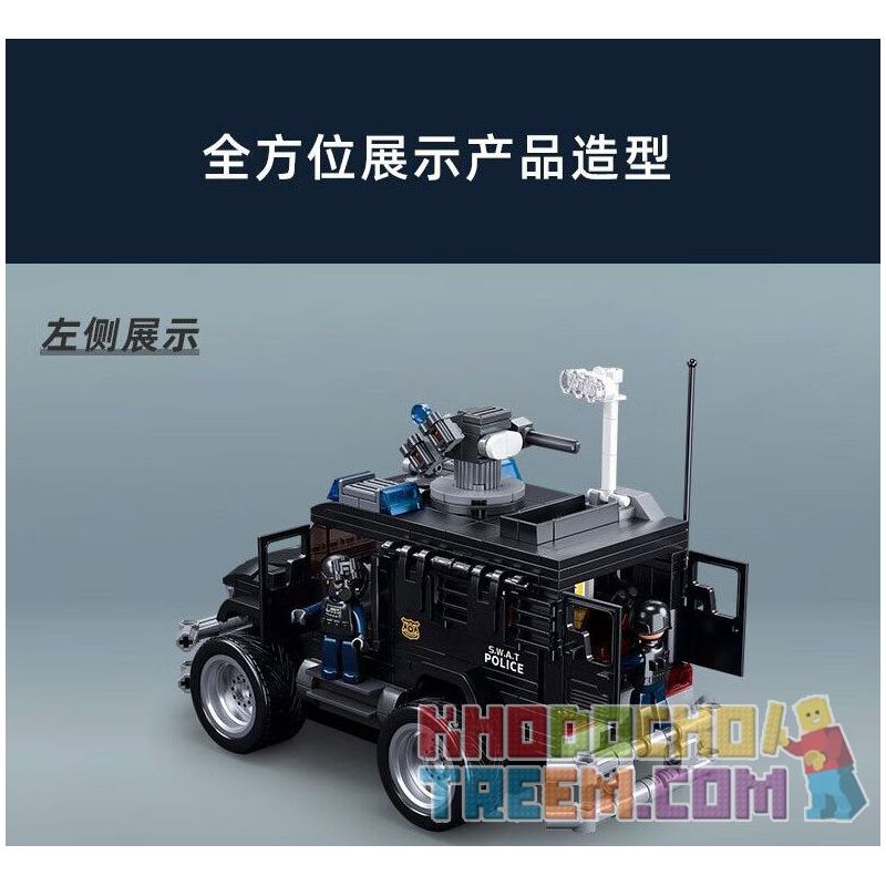 SLUBAN M38-B1156 B1156 1156 M38B1156 38-B1156 non  XE TẤN CÔNG TIGER SWAT bộ đồ chơi xếp lắp ráp ghép mô hình  SPECIAL POLICE TIGER ASSAULT VEHICLE Kỹ Thuật Công Nghệ Cao Mô Hình Phương Tiện 412 khối