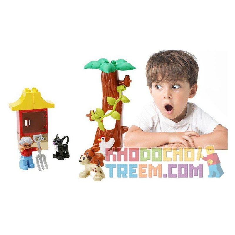 NOT Lego Duplo DUPLO 5646 Farm Nursery, HYSTOYS HONGYUANSHENG AOLEDUOTOYS HG-1502 1502 HG1502 Xếp hình chăm nom vật nuôi trang trại 17 khối NOT Lego Duplo DUPLO 5646 Farm Nursery, HYSTOYS HONGYUANSHENG AOLEDUOTOYS HG-1502 1502 HG1502 Xếp hình chăm nom vật nuôi trang trại 17 khối