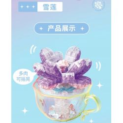 GEKKOSHA 804408 non  PHA LÊ MỌNG NƯỚC SEN TUYẾT bộ đồ chơi xếp lắp ráp ghép mô hình 173 khối