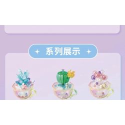 GEKKOSHA 804408 non  PHA LÊ MỌNG NƯỚC SEN TUYẾT bộ đồ chơi xếp lắp ráp ghép mô hình 173 khối