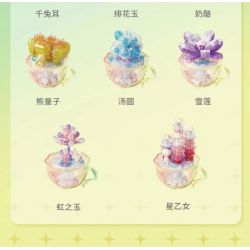 GEKKOSHA 804406 non  PHA LÊ MỌNG NƯỚC NGỌC HOA ĐỎ TƯƠI bộ đồ chơi xếp lắp ráp ghép mô hình 165 khối